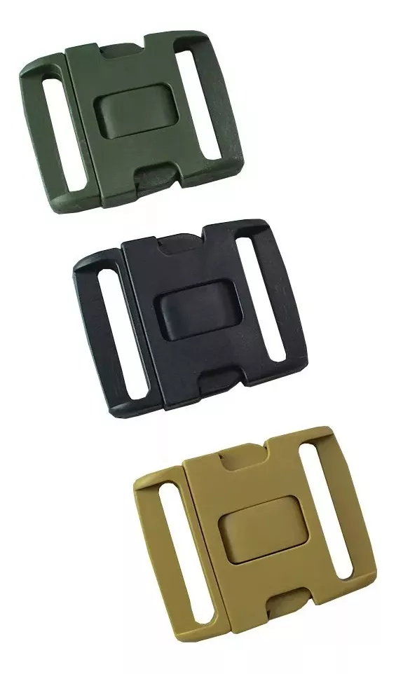 [EQ0090112NEG] Hebilla Táctica para Cinto de Seguridad (Negro)