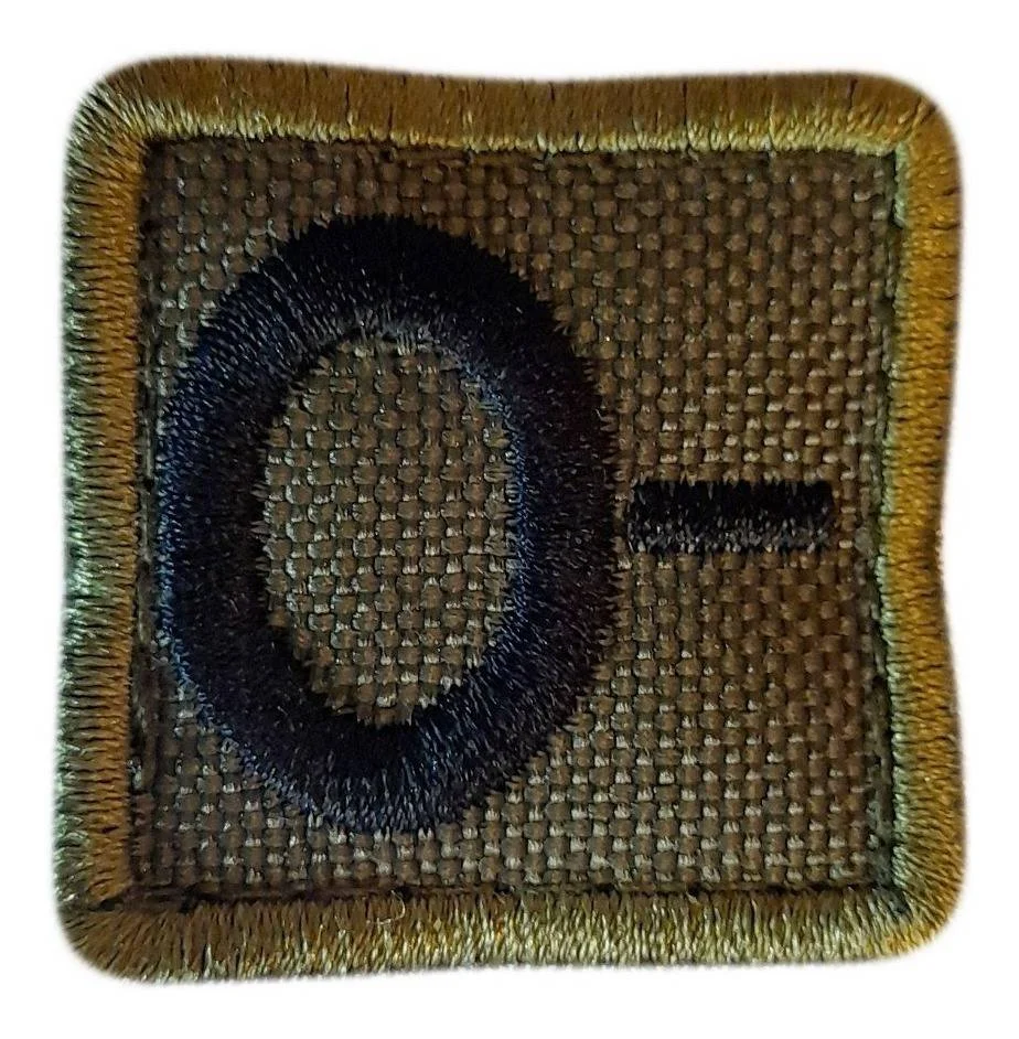 Distintivo Bordado Grupo Sanguíneo