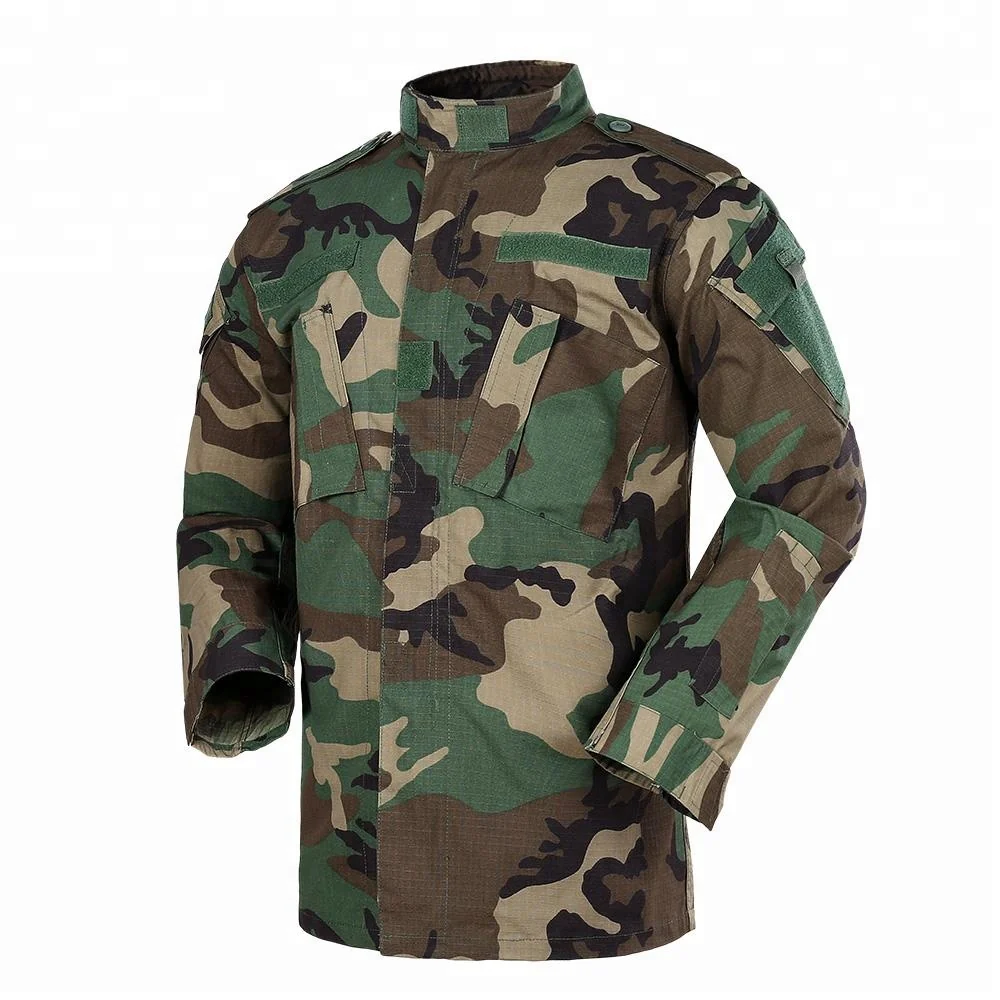 Chaquetilla Táctica Mao de Ripstop Camuflada