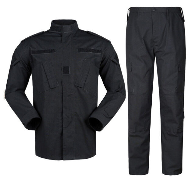 Uniforme Táctico Completo (Negro, XXS)
