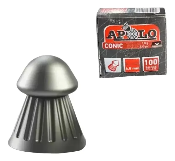 Balines Metálicos Apolo Conic 4.5Mm X100U