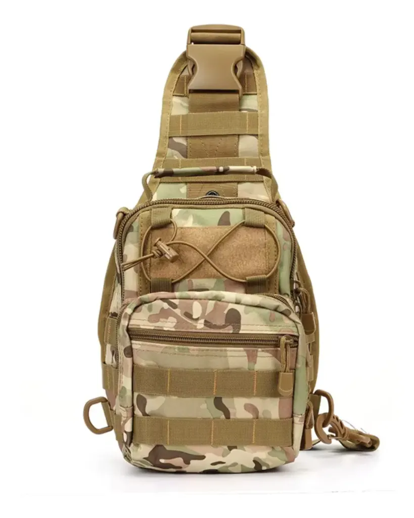 [AM3900010MULT] Morral Bandolera Táctico Sling Molle (Multicam)
