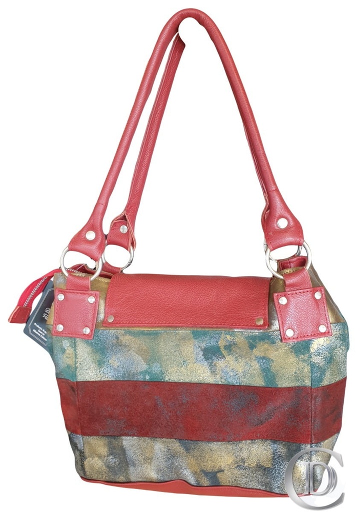 Bolso Cuero Combinado