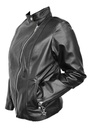 Campera de Cuero Rockera Mujer