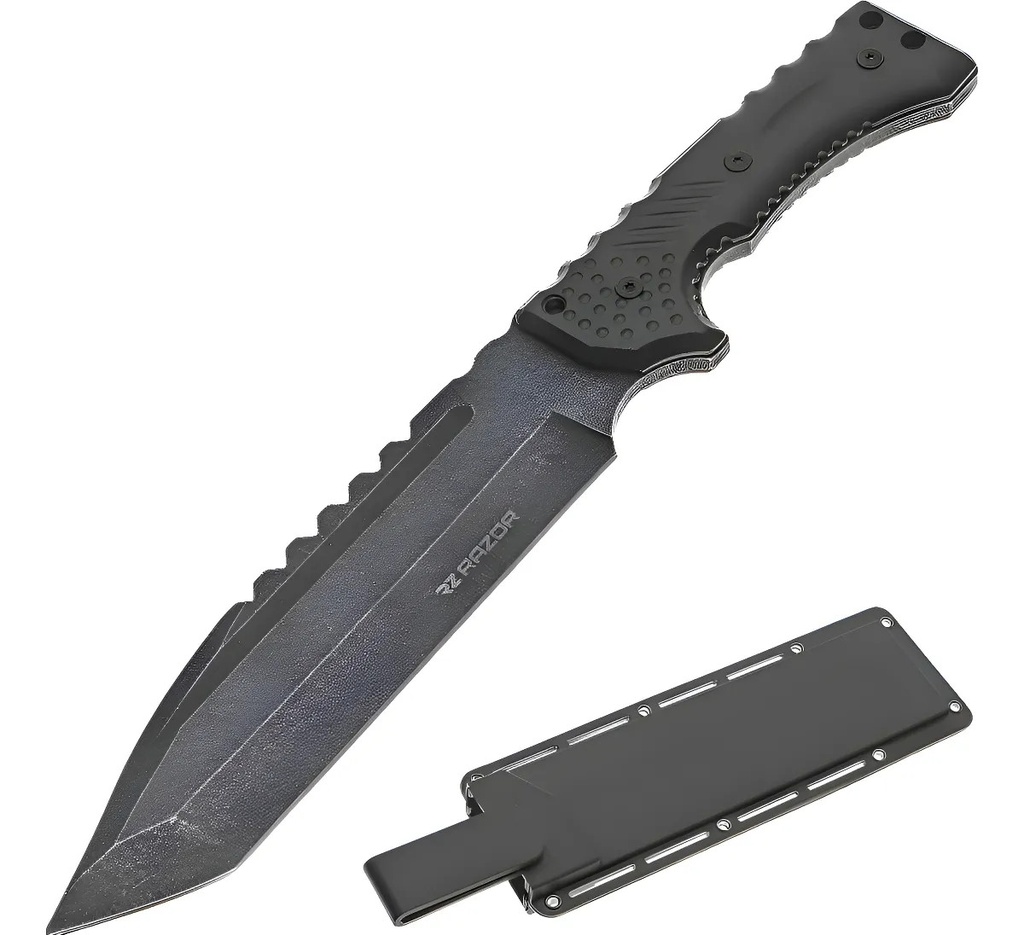 Cuchillo Táctico Supervivencia Militar Defensa Gris "Xtreme"