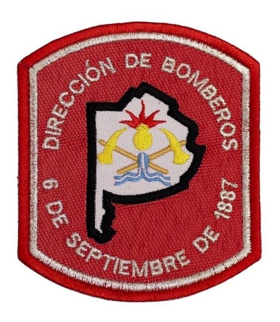 Escudo Bordado PBA Bomberos