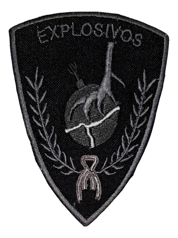 [DI0070903EXPGRI] Escudo Bordado PFA Explosivos