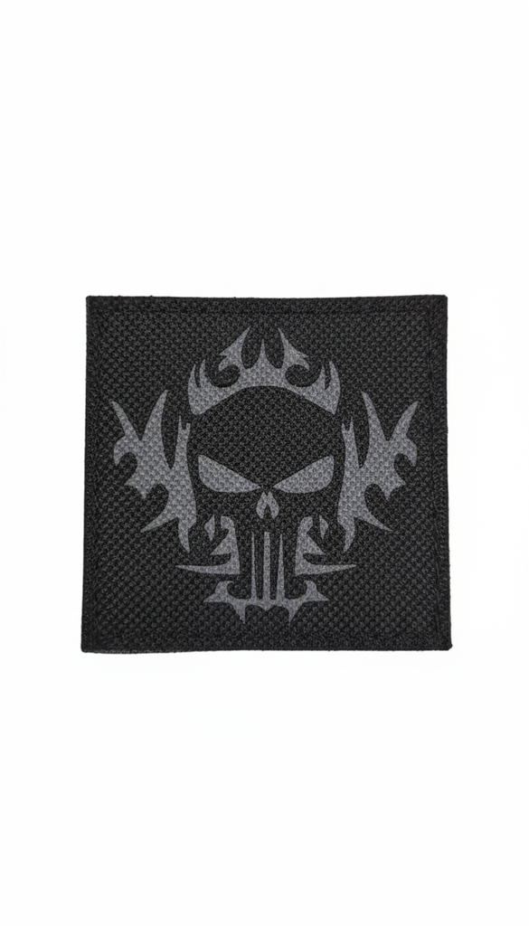 [DI0190025GBV] Oblea Laser Cut Punisher Fuego (Gris baja visibilidad)