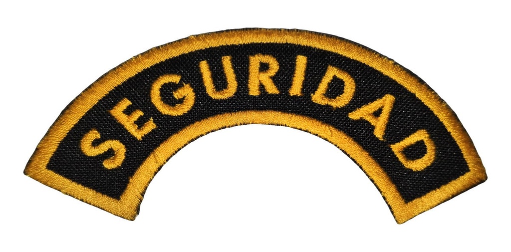 [DI0190102NEG] Oblea Bordada Seguridad (Negro)