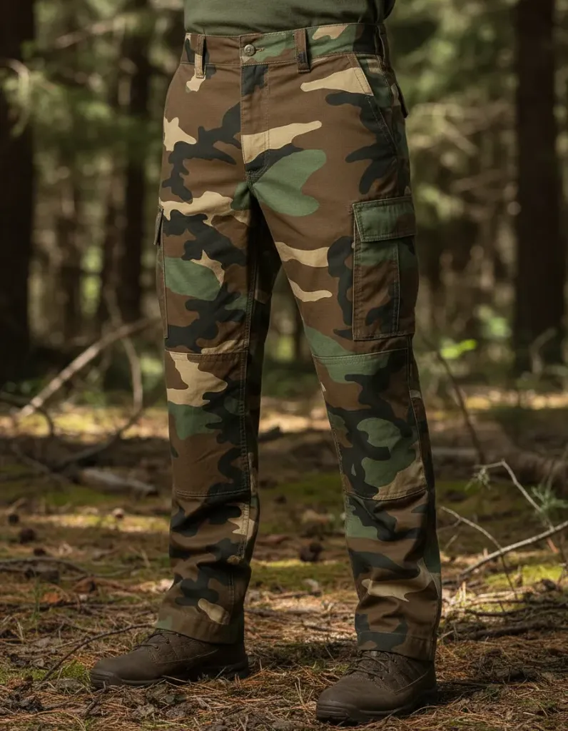 Pantalon Táctico Cargo Camuflado
