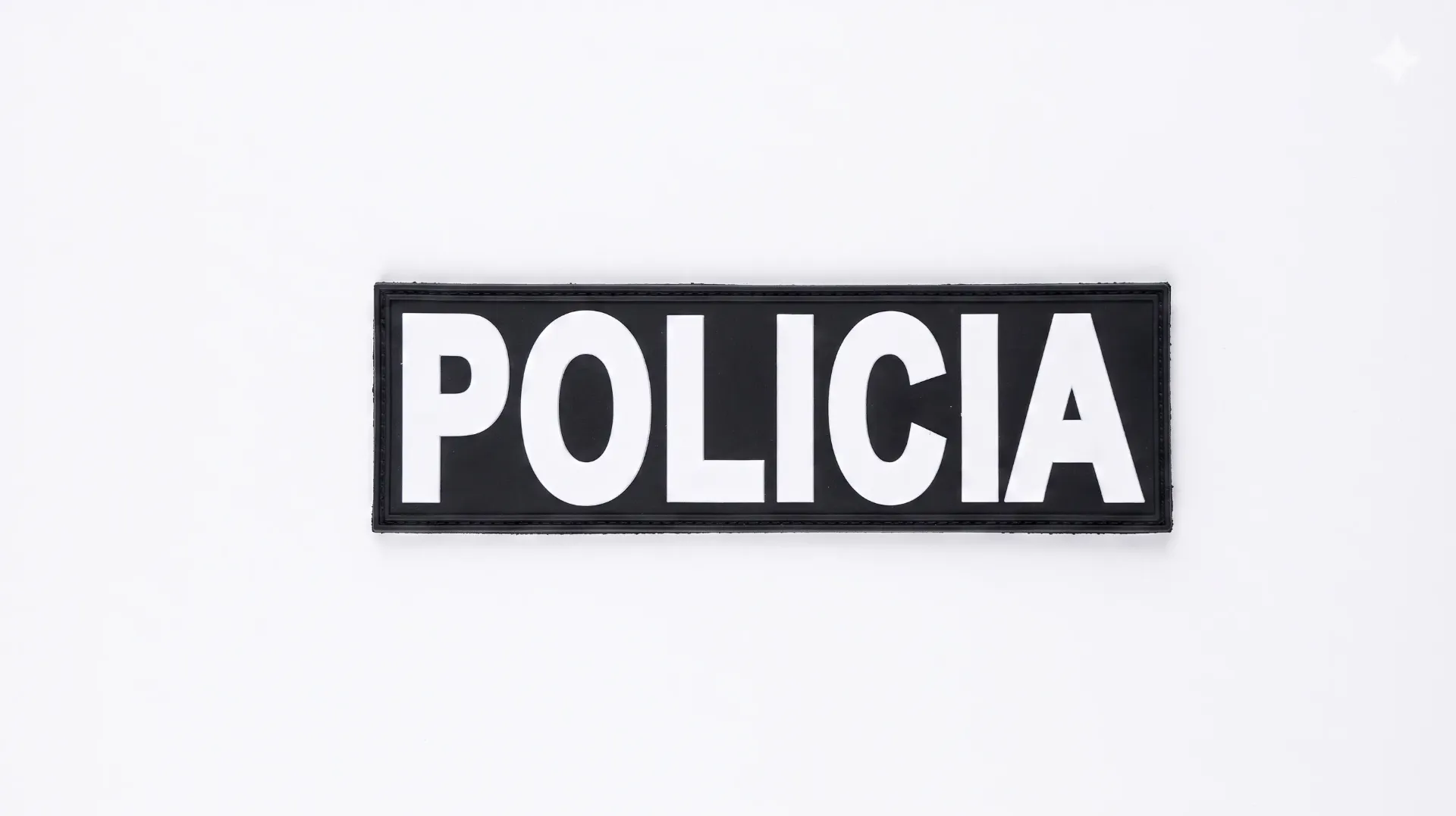 Parche Espalda PVC Policía