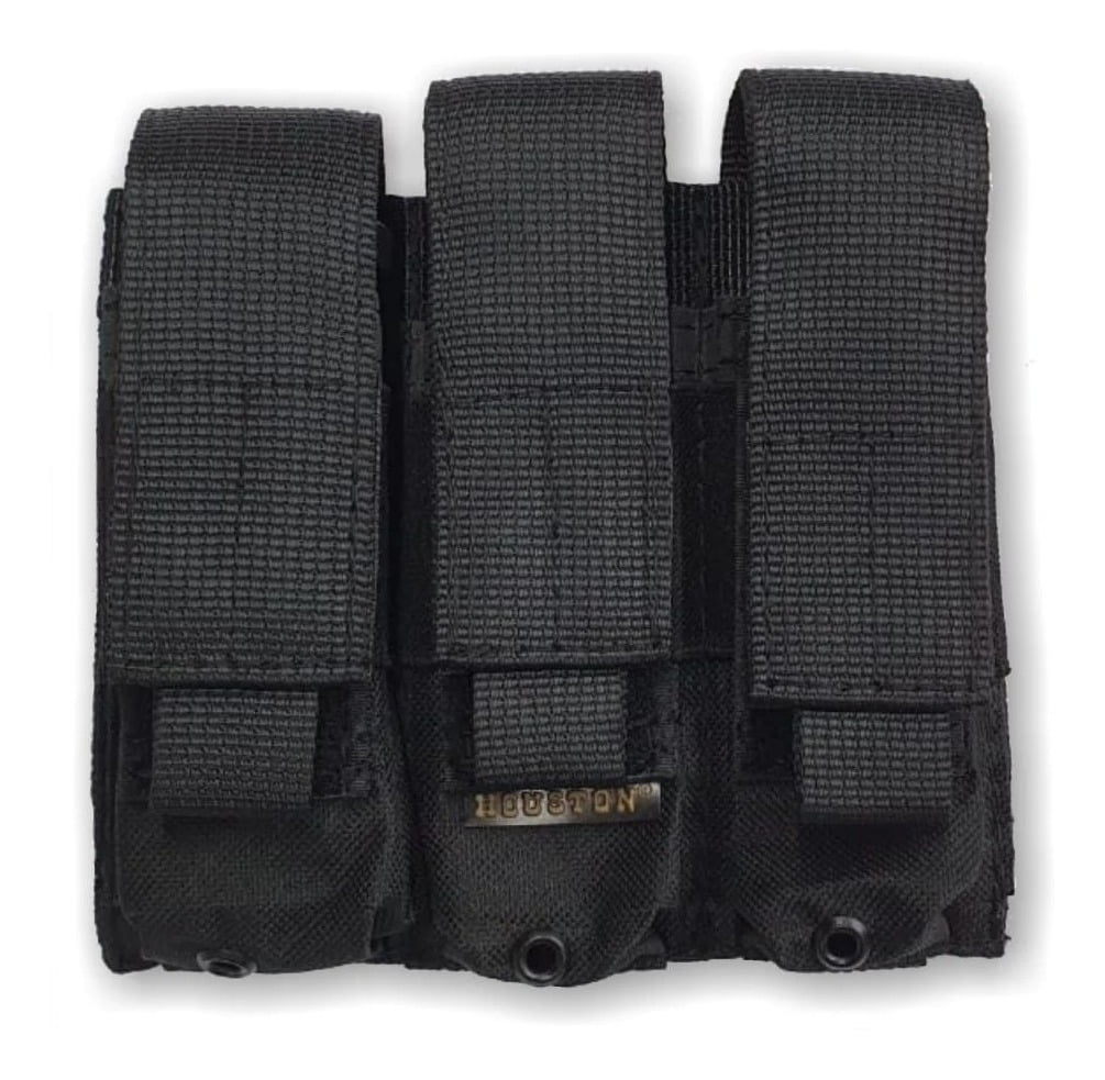 [EQ0300025NEG] Porta Cargador Triple 9 mm Molle Houston