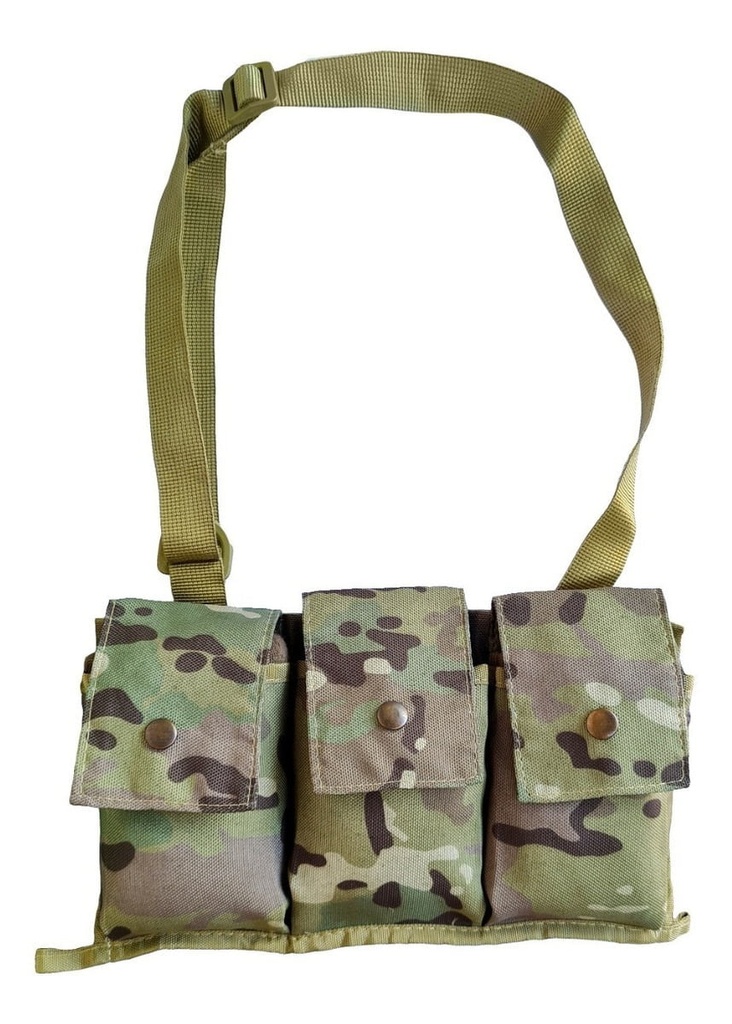 Porta Cargador Triple Fusil Bandolera