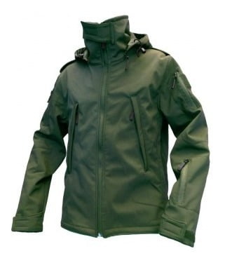 Campera Táctica Softshell Tri Capa con Capucha