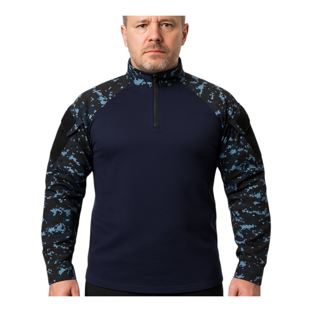 Remera Táctica Bajo Chaleco Camuflada M/L