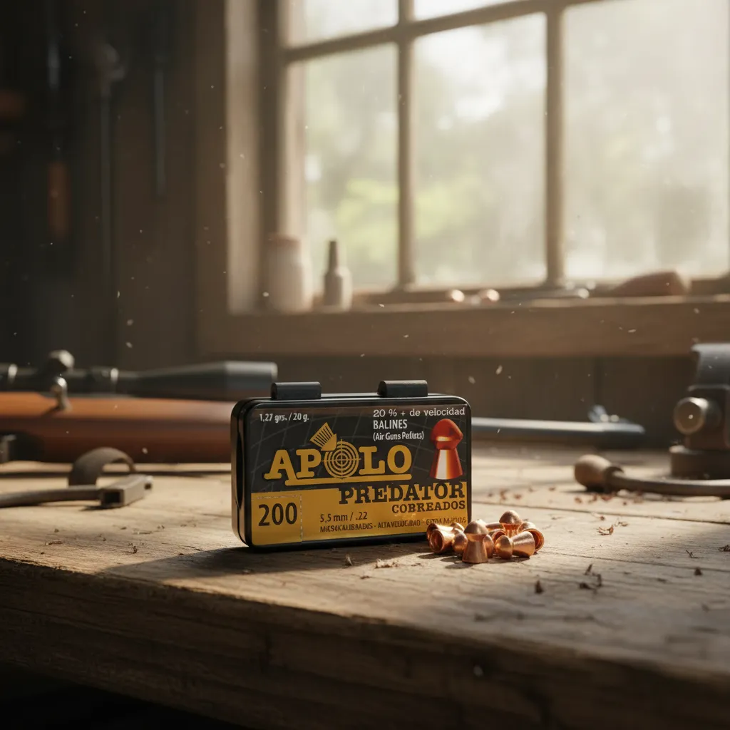 Balines Apolo Predator Cobreados Calibre 5,5 Microcalibrado