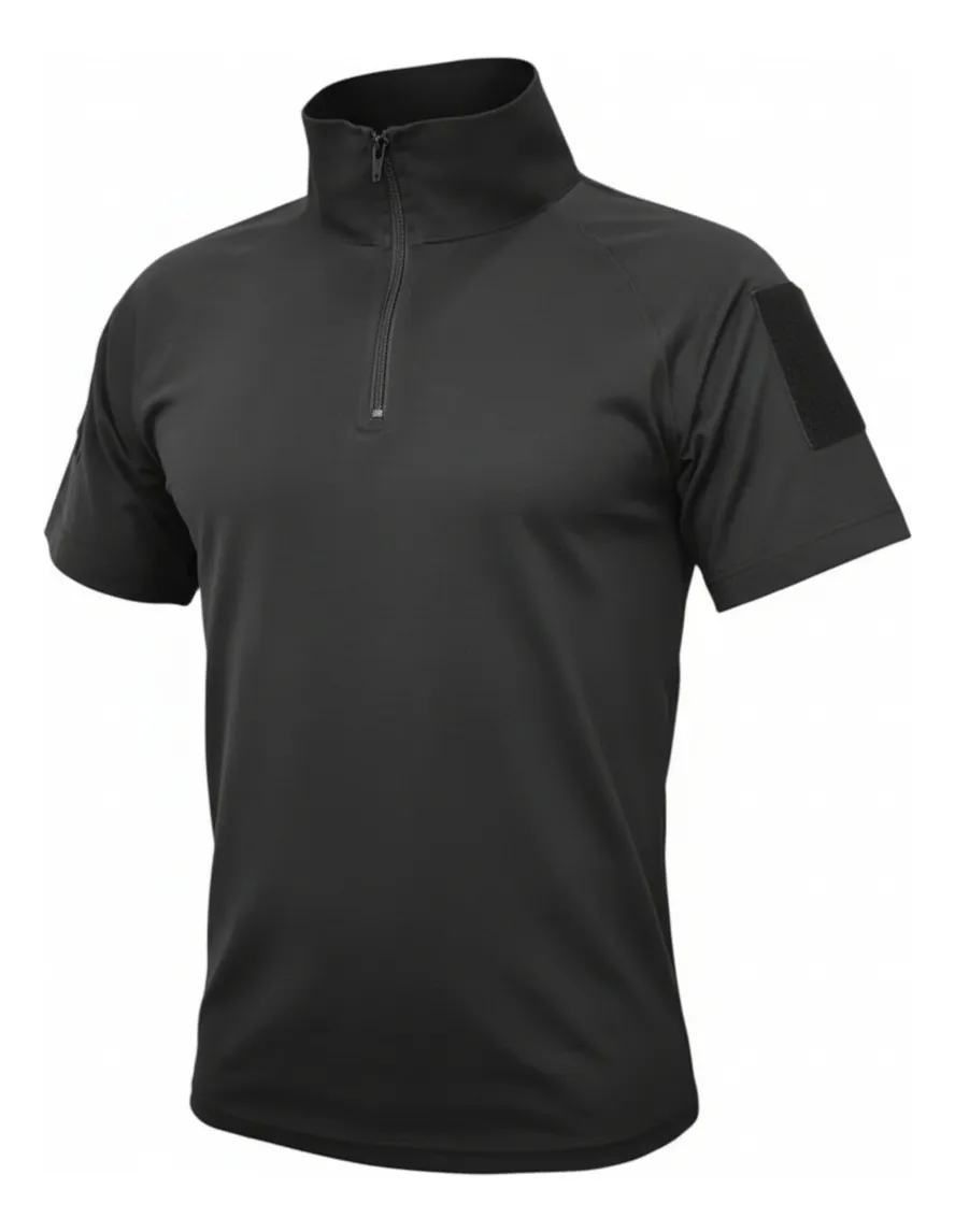[IN0502103NEGS] Remera Táctica Bajo Chaleco M/C (Negro, S)