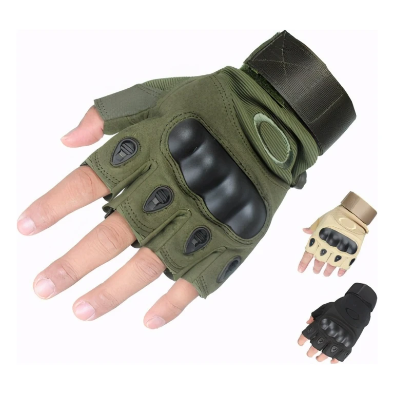 Guantes Tácticos de Combate Sin Dedos