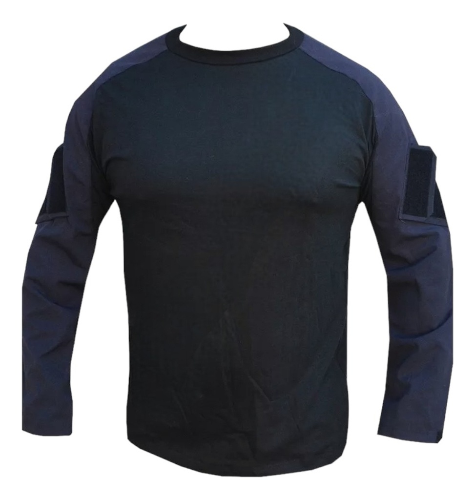 [IN0502104NEGXS] Remera Táctica Bajo Chaleco Manga Larga (Negro, XS)